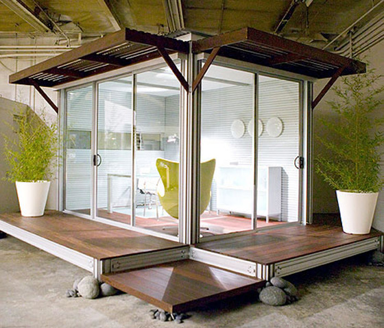paper olive • the blog: design chic • a modern backyard office